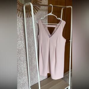 NWT BCBGeneration Blush Pink Mini Pleated Swing Tank Cocktail Dress